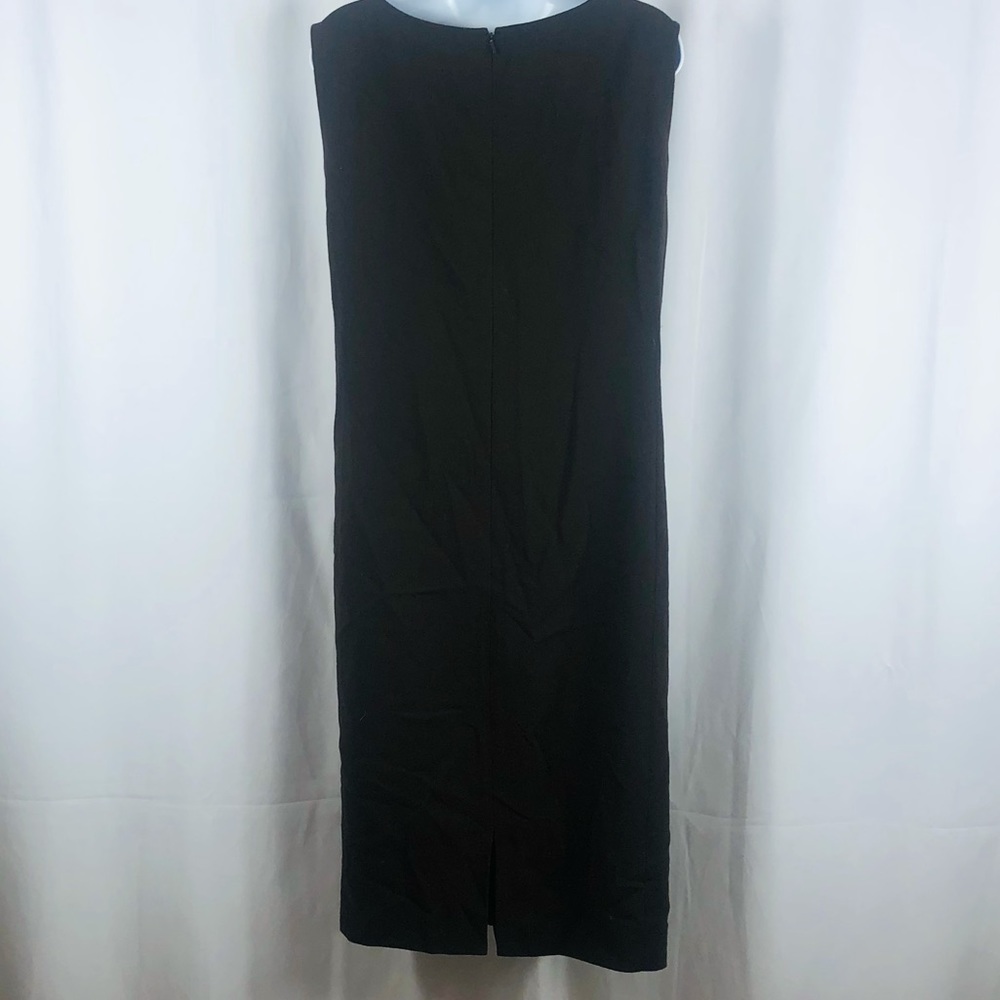 Ellen Tracy Wool fleece pleated front sleeveless dress pockets 16 - Picture 5 of 16
